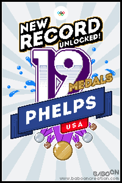 Olympixels - Phelps 19
