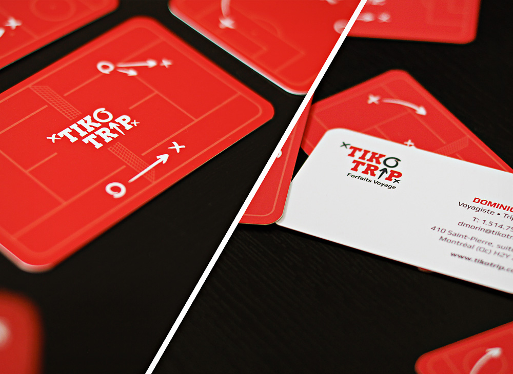 Tikotrip business cards design