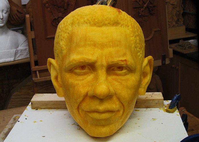 Arizona man sculpts masterpieces in pumpkins