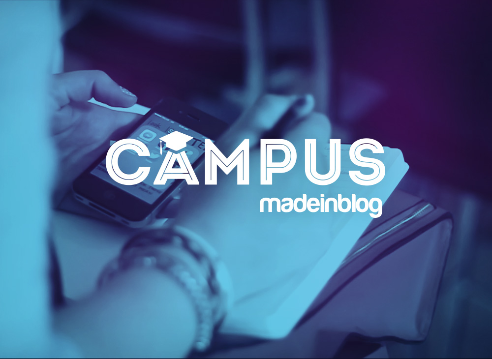 Campus MiB logo application over background