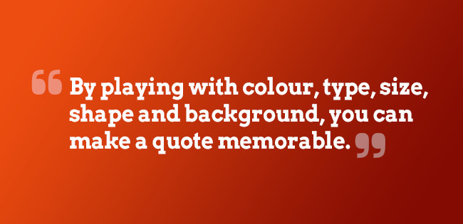 Boost design of your quotes